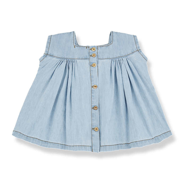 Carlotta Short Sleeved Denim Dress